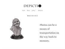 Tablet Screenshot of depictio.com